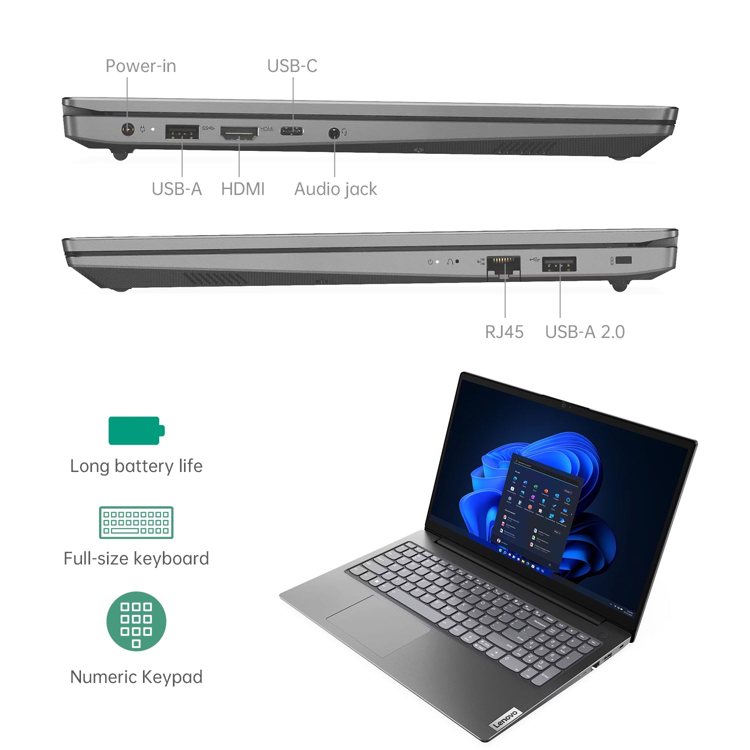 Lenovo V15 Gen4i Laptop Computer, 15.6 Lenovo V15 Gen4i Laptop Computer, 15.6